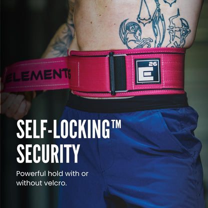 Self-Locking Weight Lifting Belt, Premium Support Belt for Functional Fitness, Olympic Lifting, and Deadlift Training, Men and Women