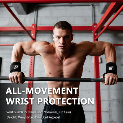Wrist Straps for Weightlifting, RitFit Lifting Wraps for Wrist Support in Gym, Bodybuilding, Powerlifting, MMA, and Strength Training, Men and Women