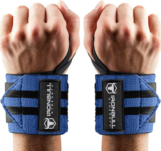 18" Weightlifting Wrist Wraps, USPA & IPL Approved, Premium Straps with Thumb Loop for Bench, Powerlifting, Curls, and Dips, Men and Women